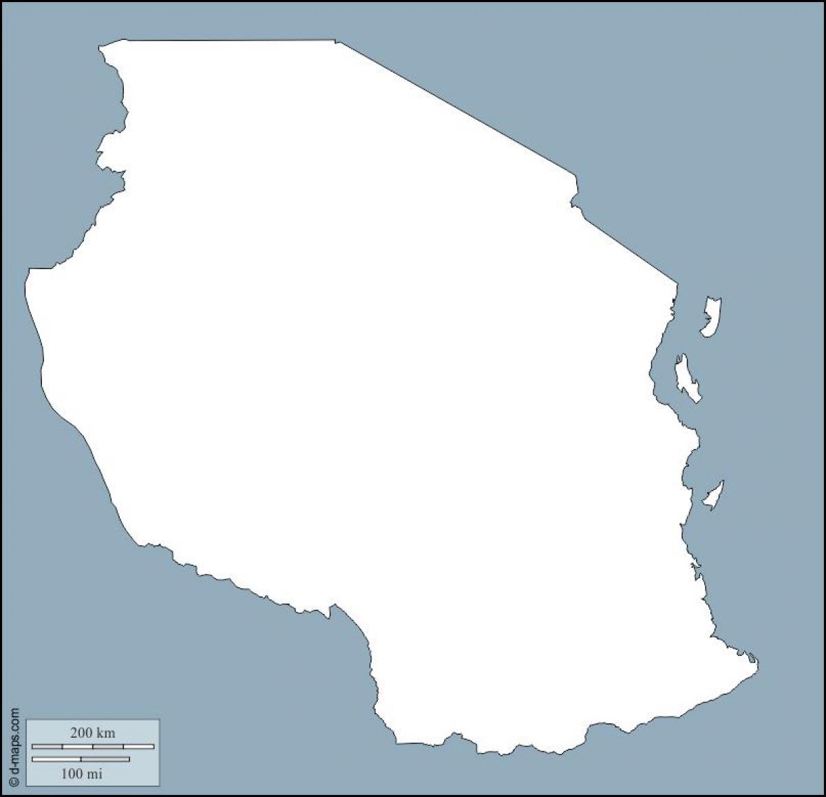 Kort over tanzania oversigt