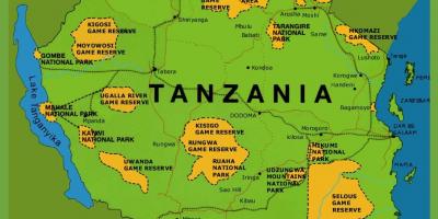 Et kort over tanzania