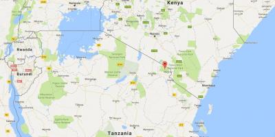 Tanzania placering på verdenskortet