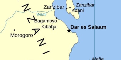 Tanzania øer kort