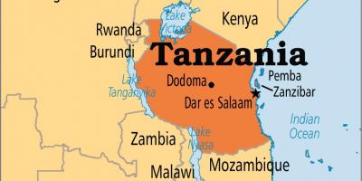 Map of dar es salaam i tanzania