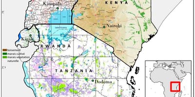 Kort over tanzania for at vise historiske steder