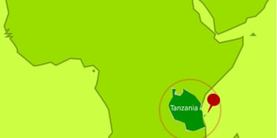 Kort over mafia island tanzania
