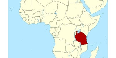 Kort over placering af tanzania på verden 